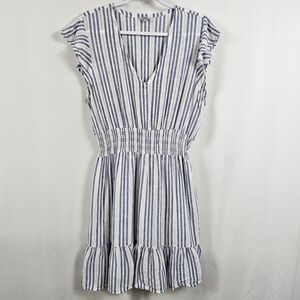 Rails Tara Dress In Blue Catalina Stripe - Size XL